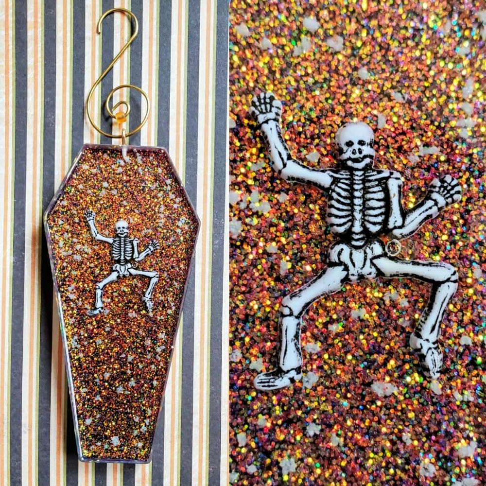 Glow in the Dark Handmade Skeleton Ornament